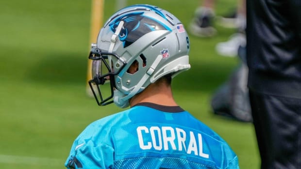 Panthers quarterback Matt Corral.
